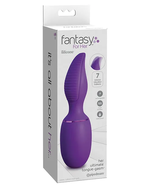 Vibrators Fantasy For Her Ultmate Tonguegasm Purple Pipedream Products
