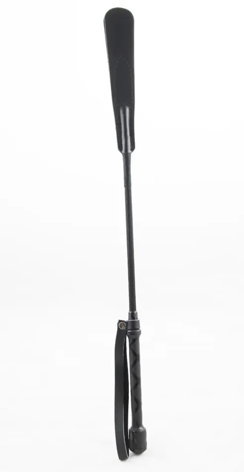 Vibrators Love In Leather Love In Leather Riding Crop Patterned Handle