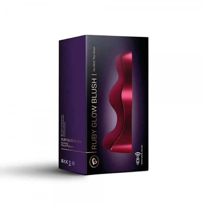Vibrators Nalpac Ruby Glow Saddle Vibrator Blush Red