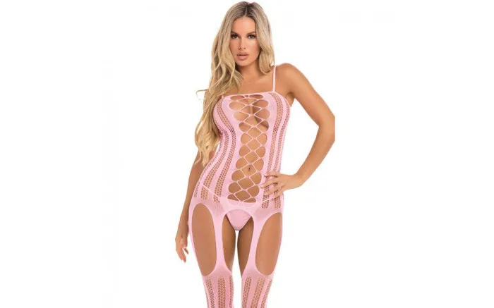 Vibrators Pink Lipstick Pink Lipstick Fake News Bodystocking OS