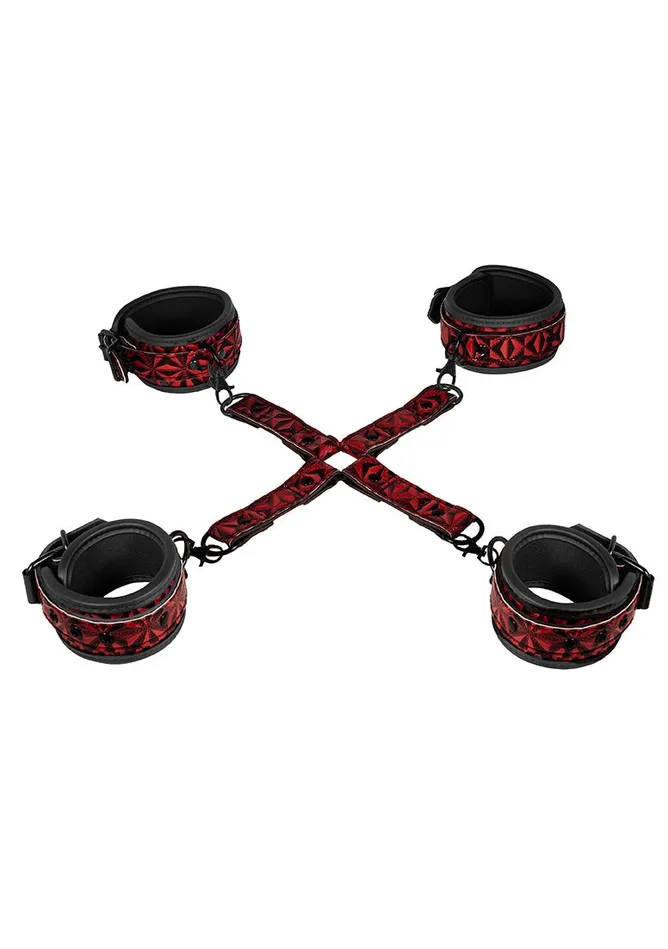 Vibrators Shots America Luxury Hogtie Burgundy