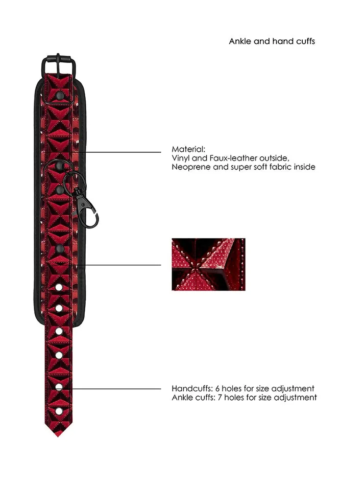 Vibrators Shots America Luxury Hogtie Burgundy