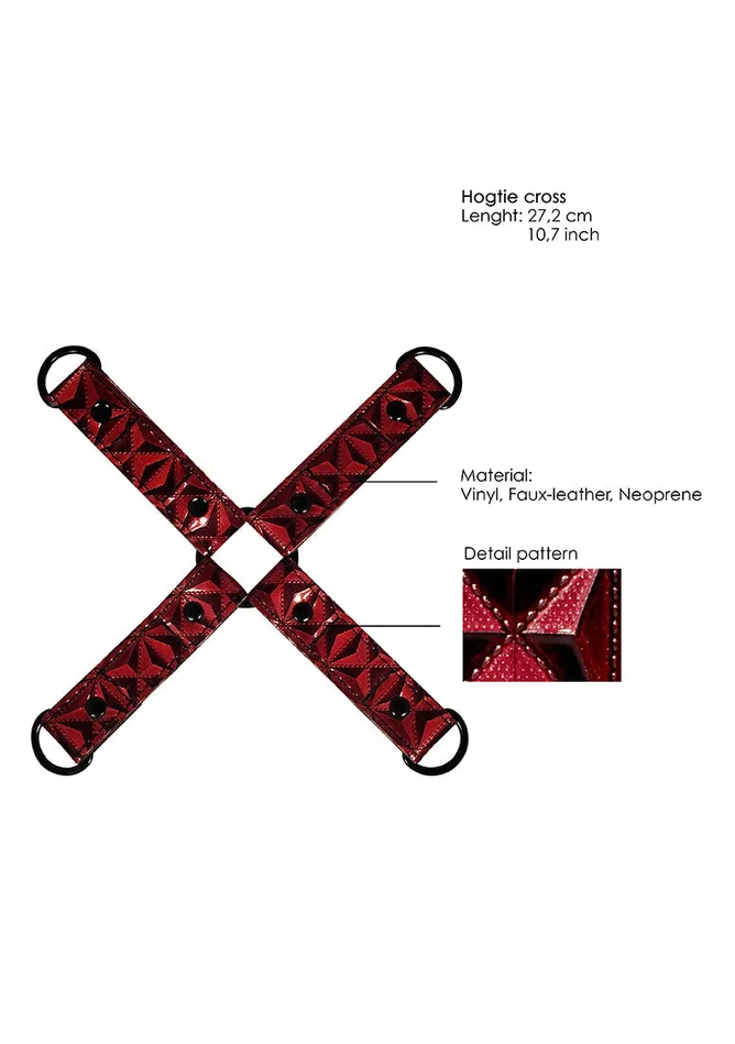 Vibrators Shots America Luxury Hogtie Burgundy