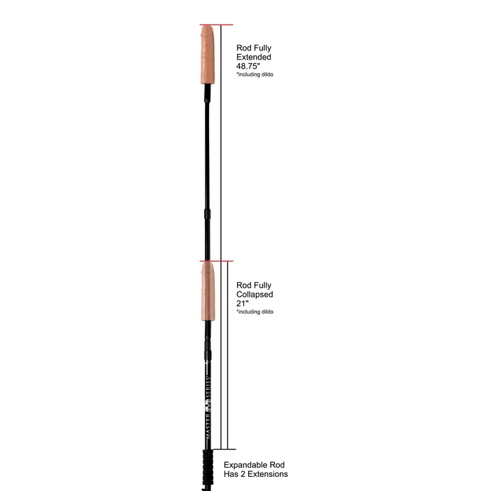 XR Brands Dick Stick Expandable Dildo Rod Dildos