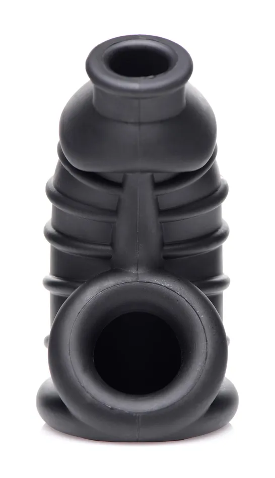 XR Brands Male Sex Toys Dark Chamber Silicone Chastity Cage