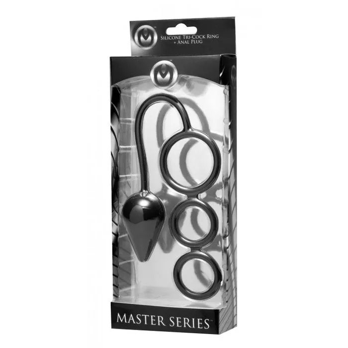 XR Brands Male Sex Toys Master Series TriCock Anal Plug