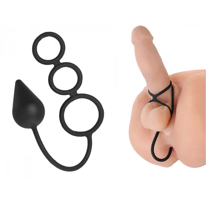 XR Brands Male Sex Toys Master Series TriCock Anal Plug