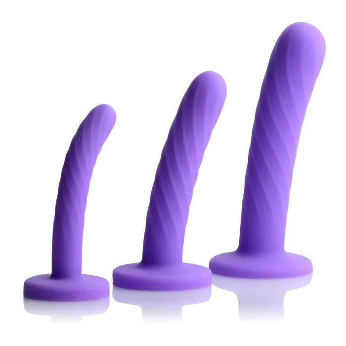 XR Brands Triplay 3 Piece Silicone Dildo Set Female Sex Toys